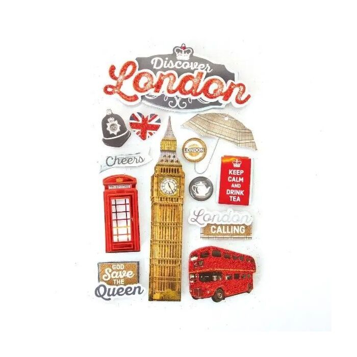 Paper House Discover London 3D Stickers