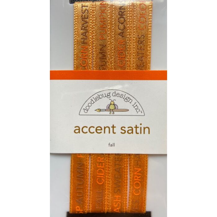 Doodlebug Ribbon - Accent Satin - Fall