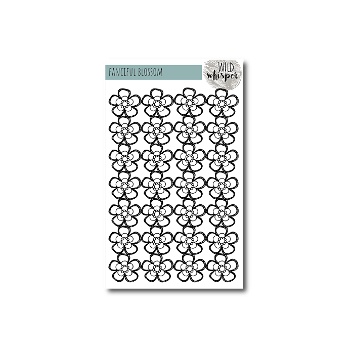 Wild Whisper - NICOLE WRIGHT FANCIFUL BLOSSOM - 6X9 STENCIL
