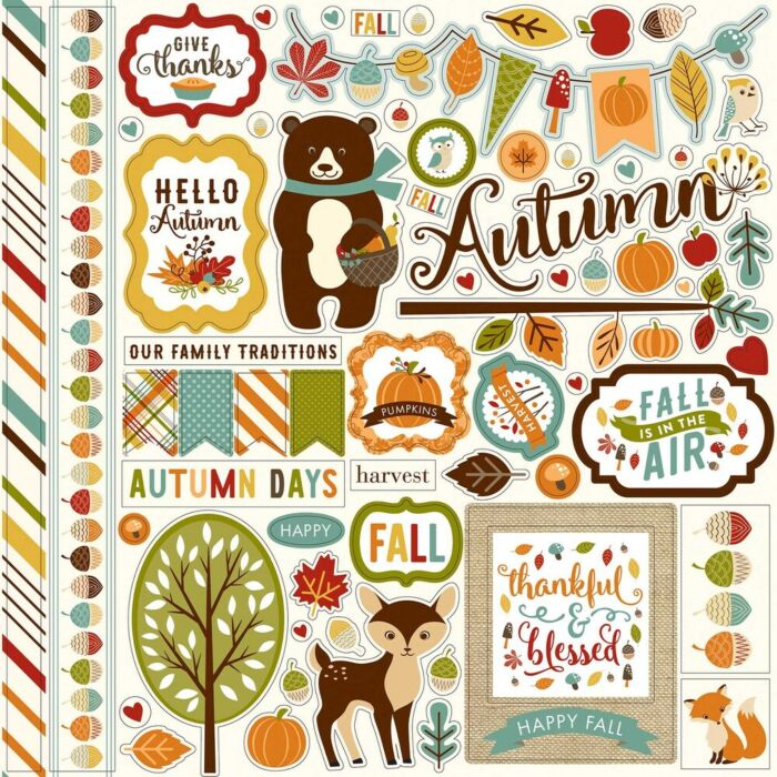 Echo Park - Fall is in the Air Element Sticker