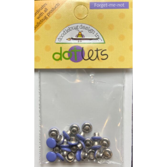 Doodlebug Dotlets 25pc-Forget-Me-Not