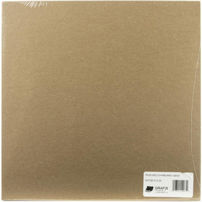 Grafix Natural chipboard sheet 12x12 inch