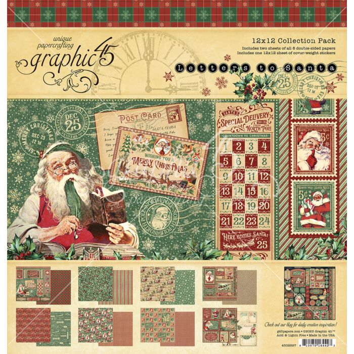 Graphic 45 12X12 Collection Pack with Stickers
