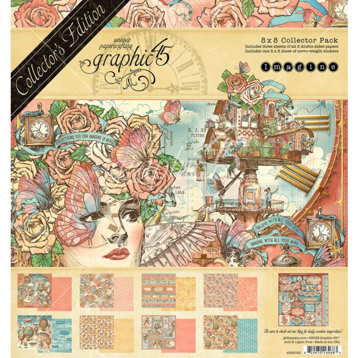 Graphic 45 8X8 Collector's Edition Pack with Stickers