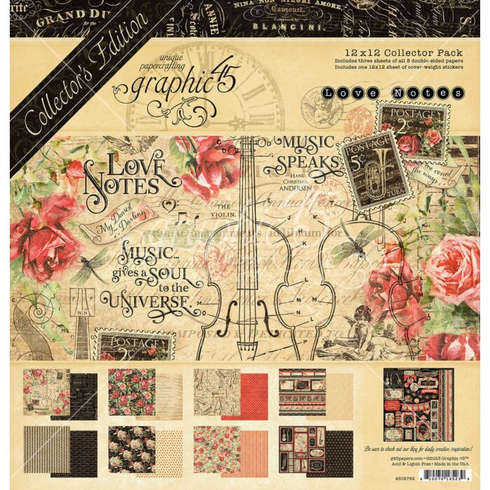 Graphic 45 12X12 Collector's Edition Pack with Stickers