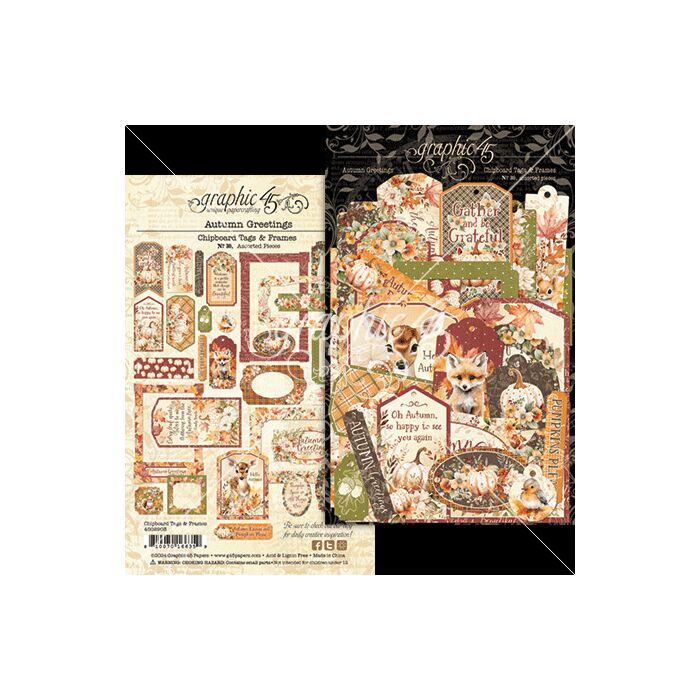 Graphic 45 Chipboard Tags & Frames
