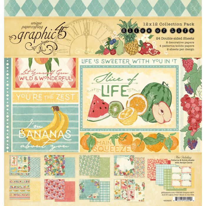 Graphic 45 Slice of Life 12x12 Collection Pack