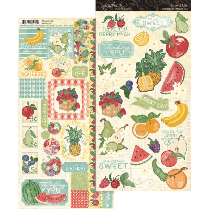 Graphic 45 Slice of Life Sticker Set