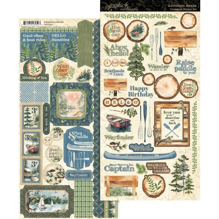 Graphic 45 Adventure Awaits Sticker Set