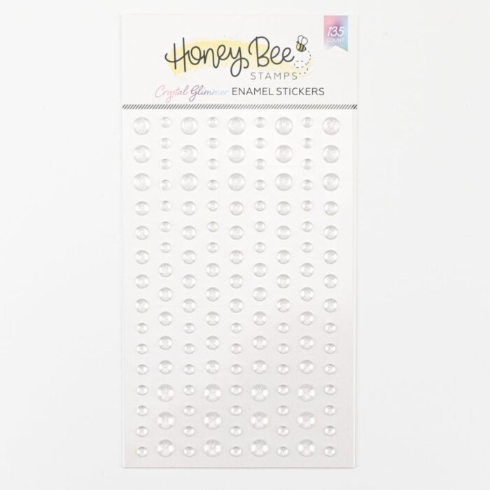Honey Bee Stamps Enamel Stickers, Crystal Glimmer