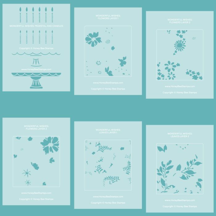 Honey Bee Stamps Coordinating Stencil Set