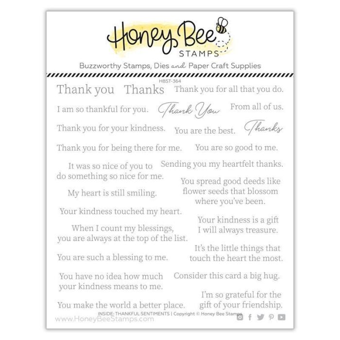 Honey Bee Stamps Clear Stamp