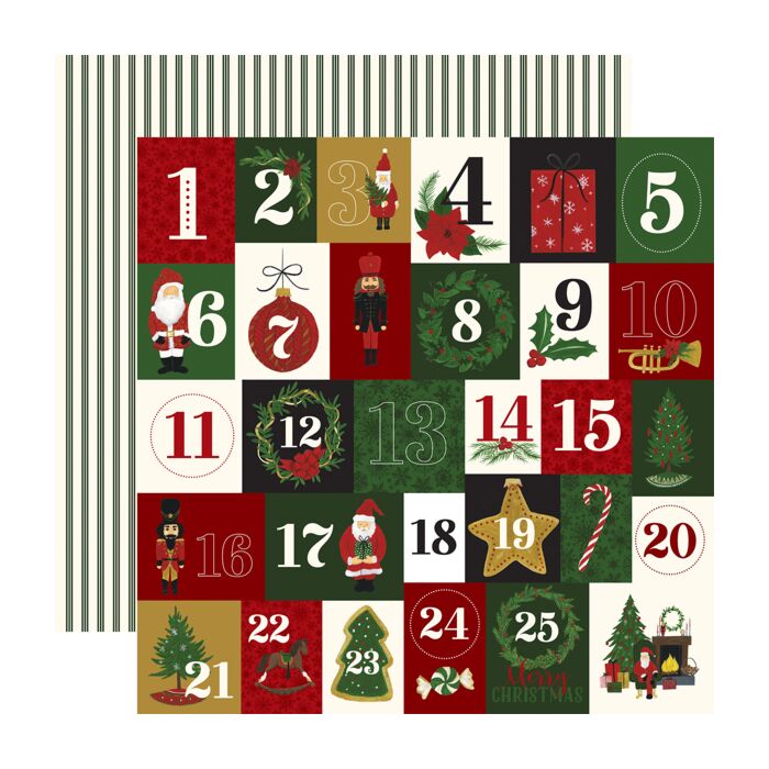 Echo Park - Here Comes Santa Claus - 12x12 Double sided - Twenty-Five Days