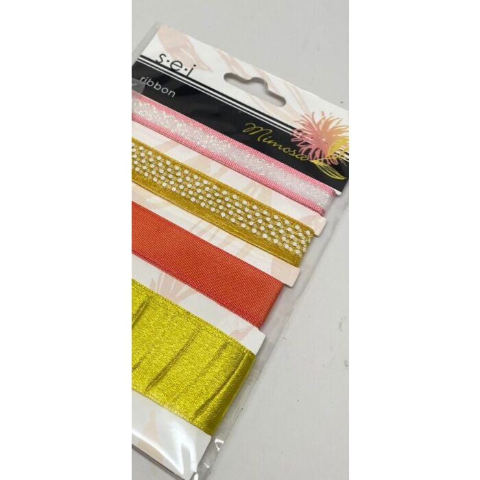 SEI Mimosa Ribbon 4 Styles/1 Yard Each