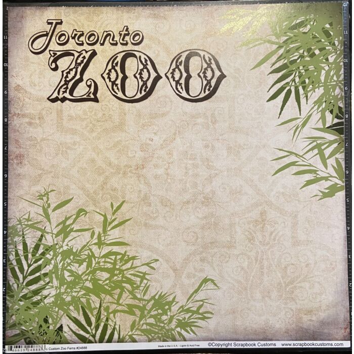 Custom Zoo Ferns 12x12 Paper - Toronto Zoo