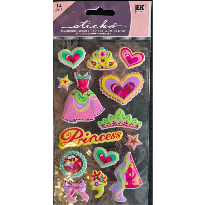 Sticko - Dimensional Stickers - Princess