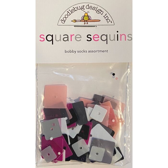 Doodlebug - Square Sequins - Bobby Sock Assortment