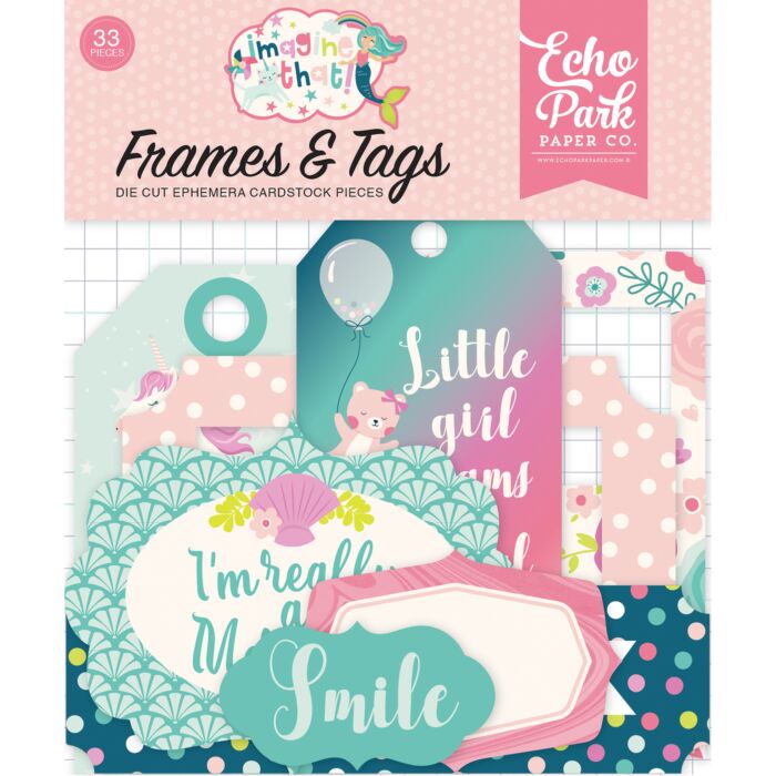 Echo Park - Imagine that Girl Frames and Tags