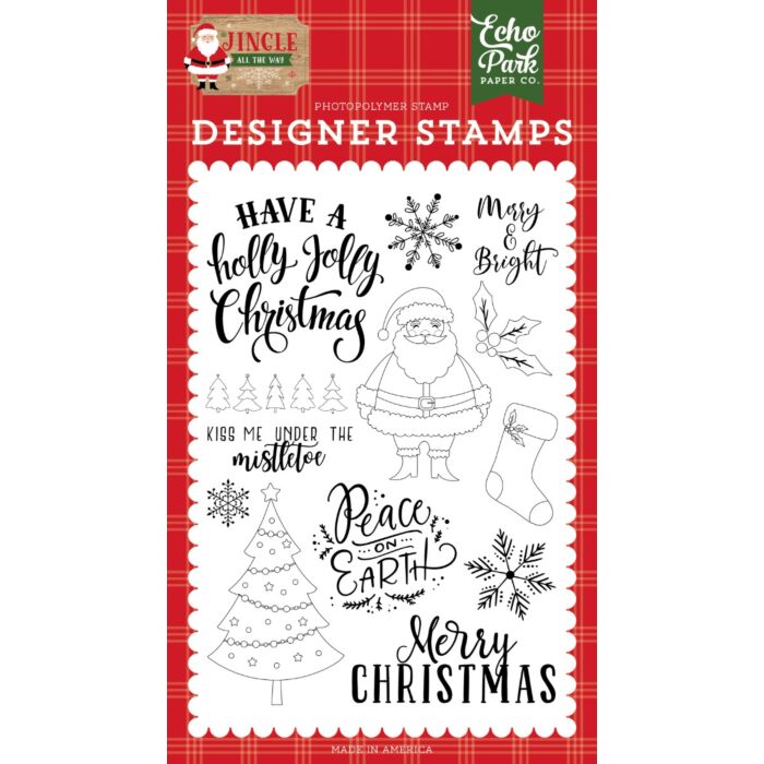 Echo Park Jingle All The Way: Holly Jolly Christmas Stamp Set