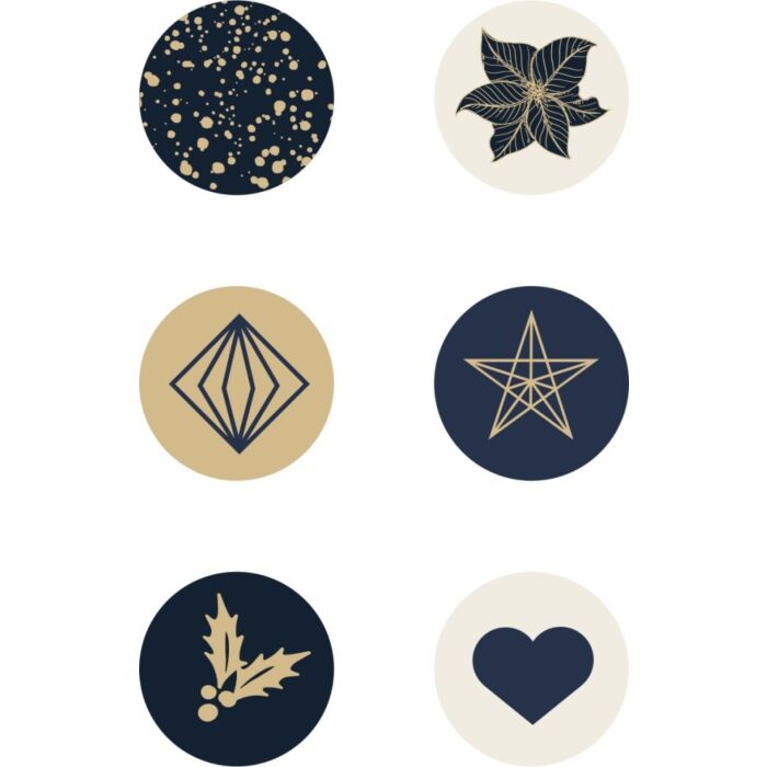 Kaisercraft - Starry Night Adhesive Curios 6/Pkg