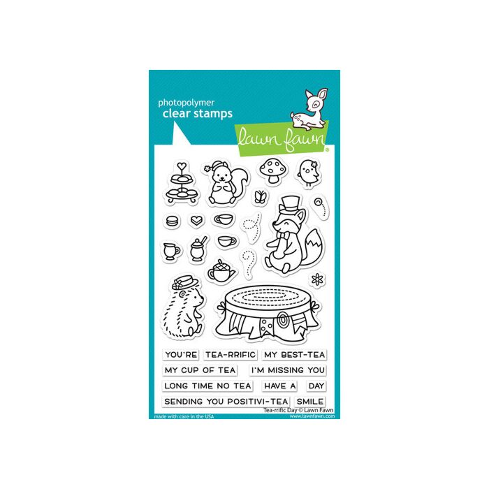 Lawn Fawn - Clear Photopolymer Stamps - Tea-rrific Day