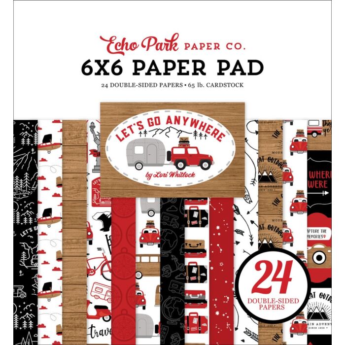 Echo Park LET'S GO ANYWHERE 6X6 PAPER PAD