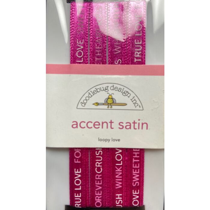 Doodlebug Ribbon - Accent Satin - Loopy Love