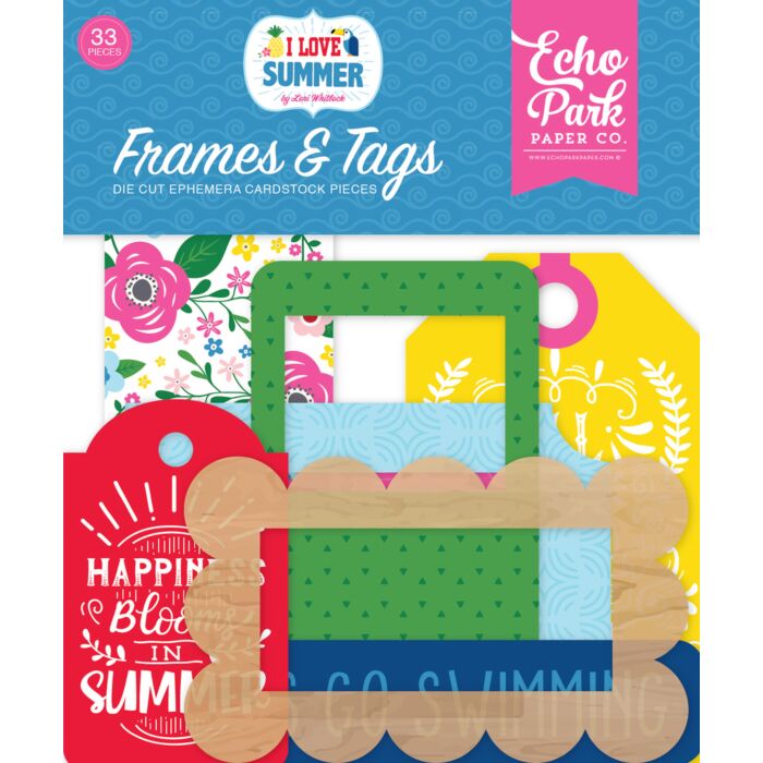 Echo Park - I love Summer Frames & Tags