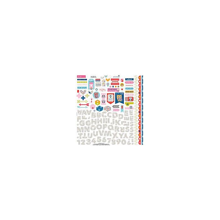 Bella BLVD Mind Your Manners 12x12 Stickers