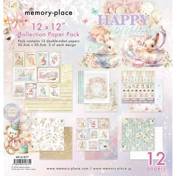Memory Place Happy Birthday 12x12 Collection Pack