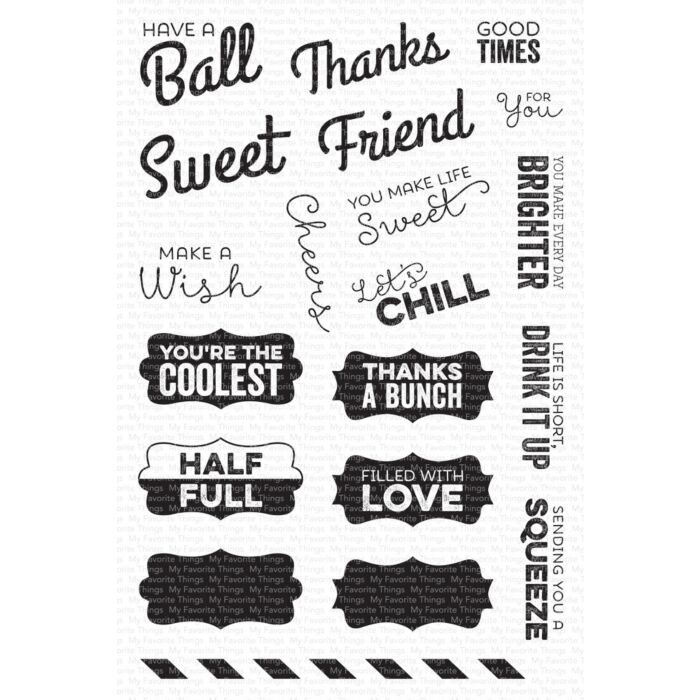My Favorite Things Clear Stamp
