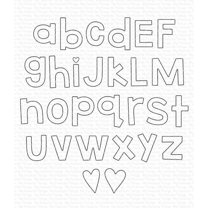My Favorite Things Spell Anything Alphabet Die-namics
