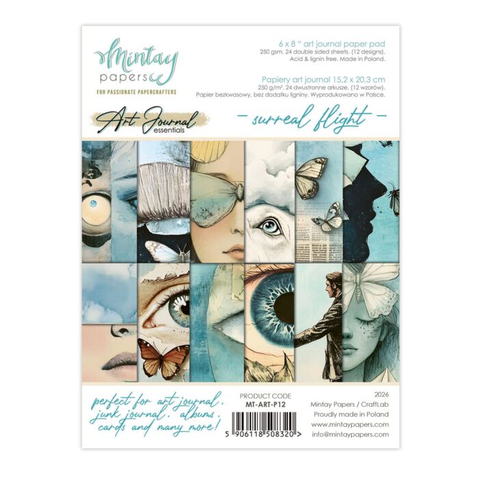 Mintay Papers Surreal Flight 6X8 Art Journal Paper Pad