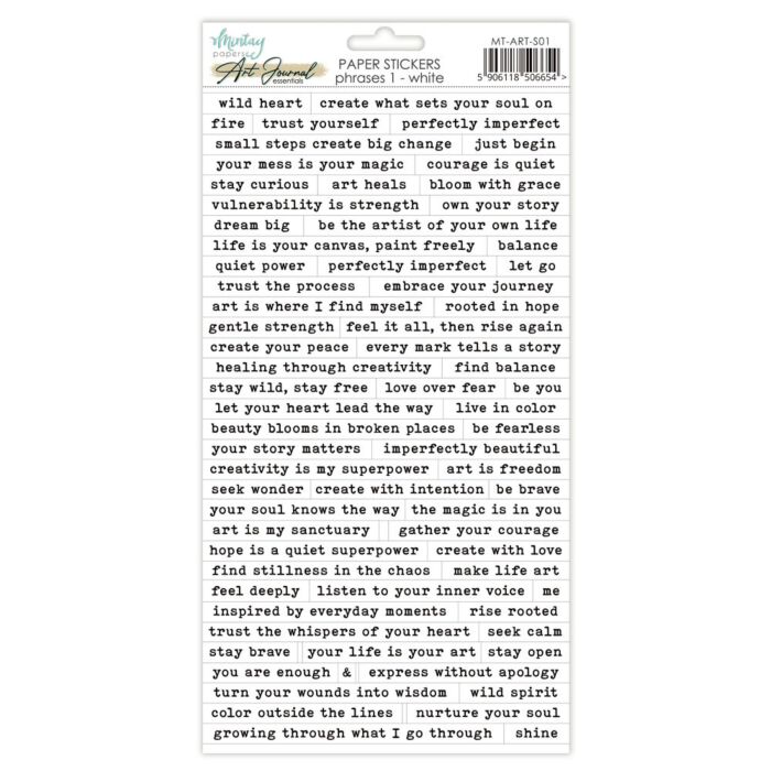 Mintay Papers 6X12 Art Journal Paper Stickers