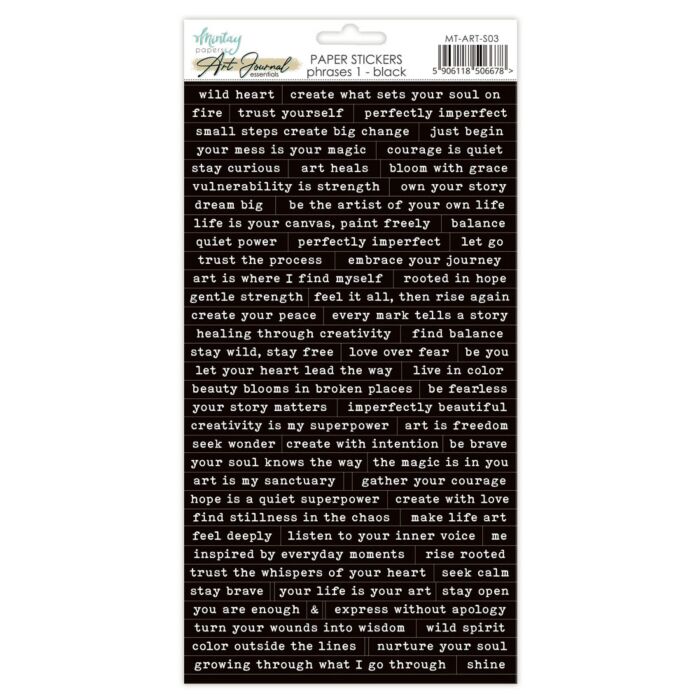 Mintay Papers 6X12 Art Journal Paper Stickers