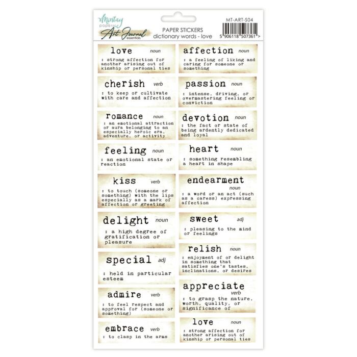 Mintay Papers 6X12 Art Journal Paper Stickers