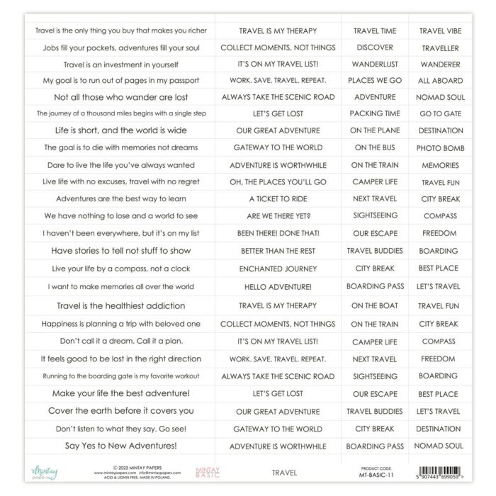 Mintay Papers 12X12 Mintay Basic Patterned Paper
