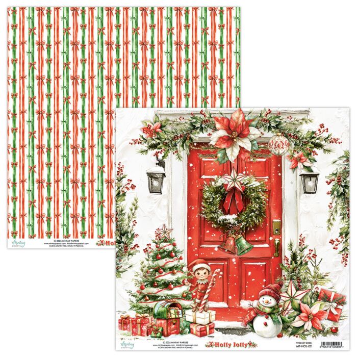Mintay Holly Jolly 12x12 Patterned Paper 02