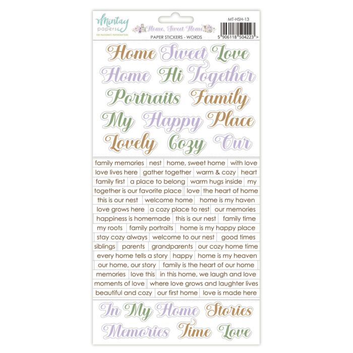 Mintay Papers 6X12 Paper Stickers