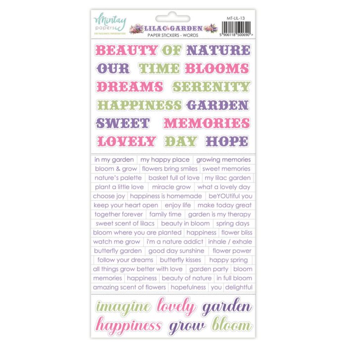 Mintay Papers 6X12 Paper Stickers