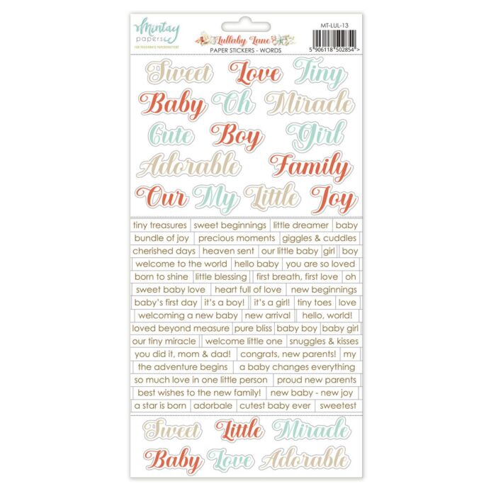 Mintay Papers 6X12 Paper Stickers