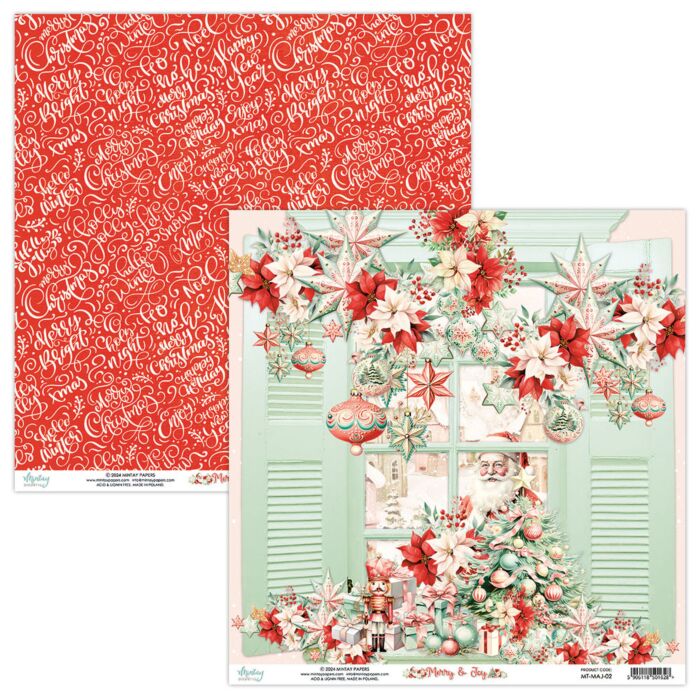 Mintay Merry & Joy 12x12 Patterned Paper 02