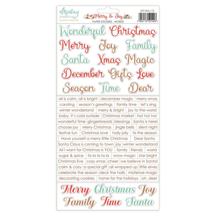 Mintay Papers 6X12 Paper Stickers