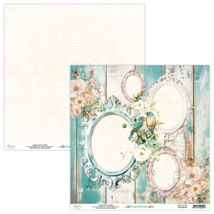 Mintay Winged Melodies 12x12 Patterned Paper 04