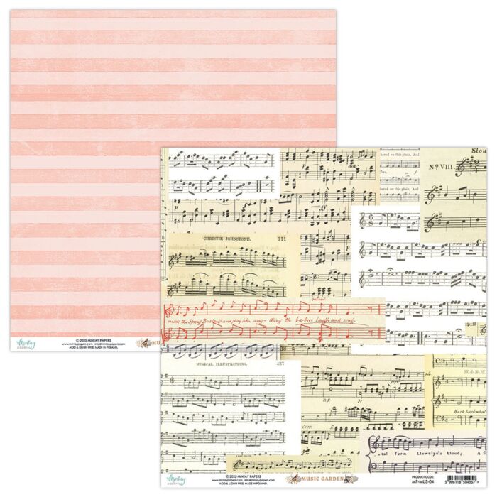 Mintay Music Garden 12x12 Patterned Paper 04