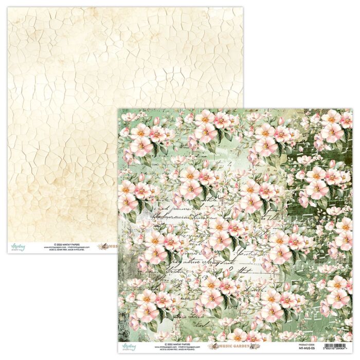Mintay Music Garden 12x12 Patterned Paper 05