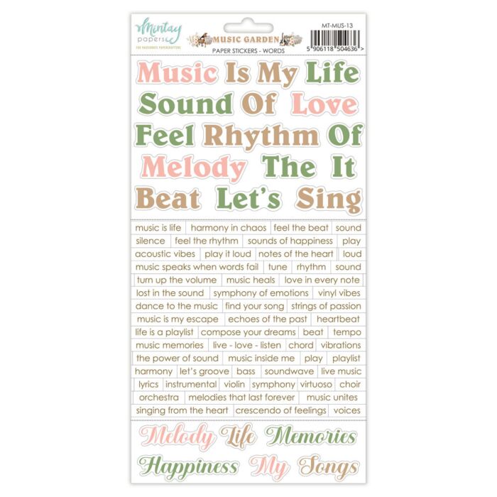 Mintay Papers 6X12 Paper Stickers