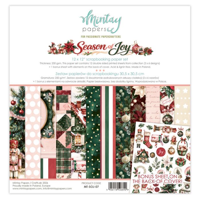 Mintay Papers Season of Joy 12X12 Paper Set