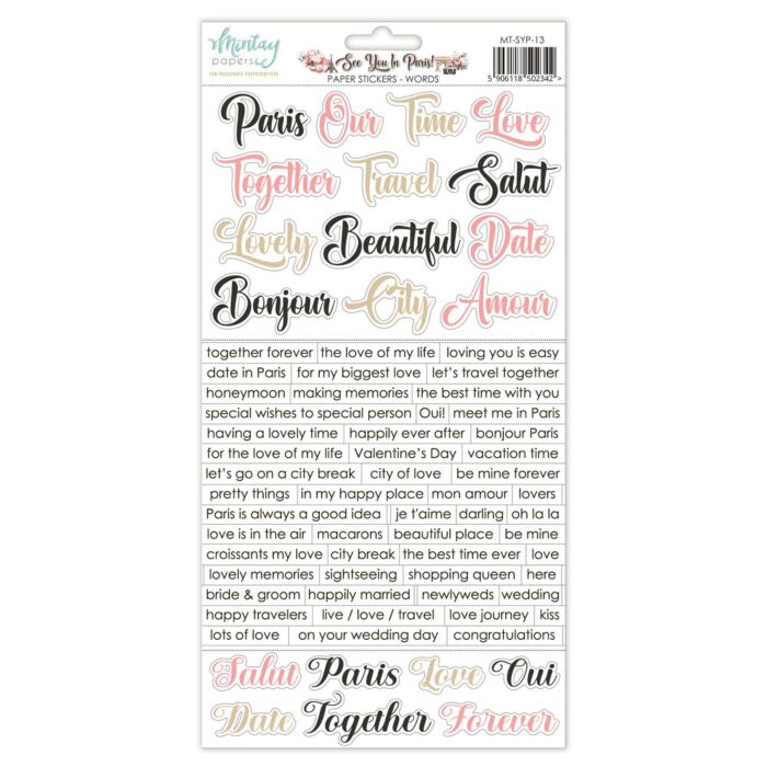 Mintay Papers 6X12 Paper Stickers