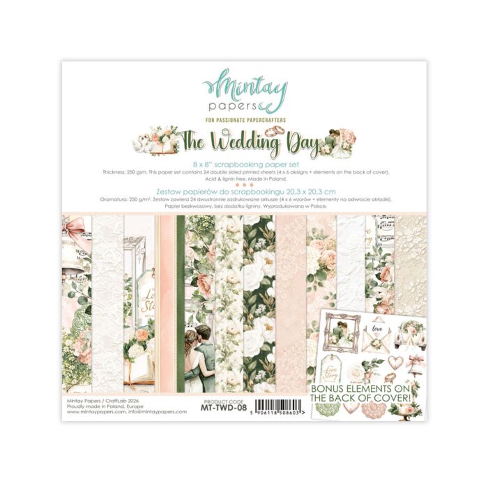 Mintay Papers Wedding Day 8X8 Paper Pad